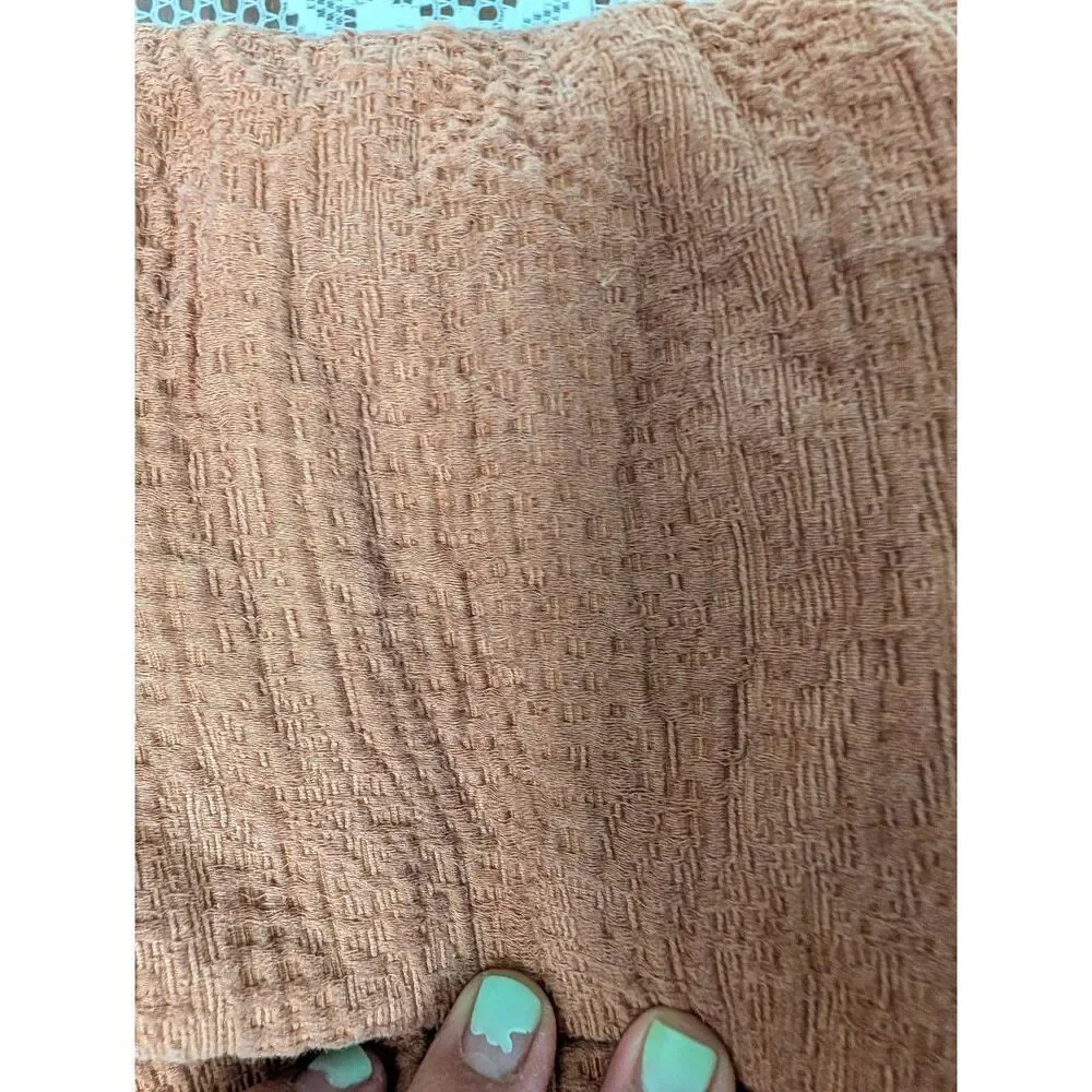 West Elm full/Queen duvet brown